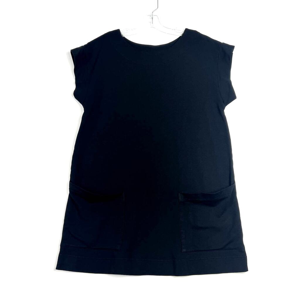 Bryn Walker Short Sleeve Bamboo Organic Cotton Terry Sweatshirt Tunic Dress